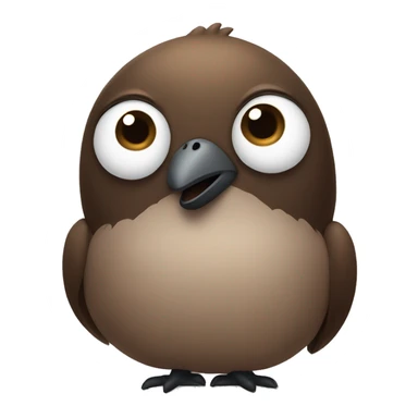 Chochop Bird raising an eyebrow sticker