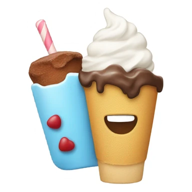 pelirroja agarrando un helado sticker