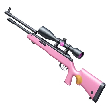 Pretty pink sniper gun sticker