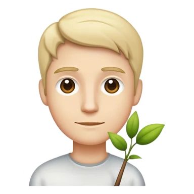 single White Beyond, straight stem sticker