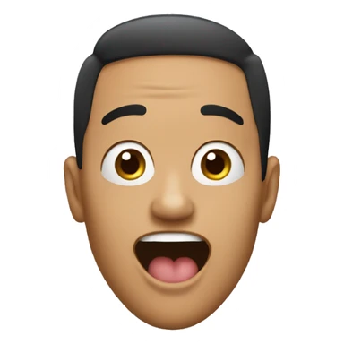 A transgender guy making funny face with hi tongue  sticker