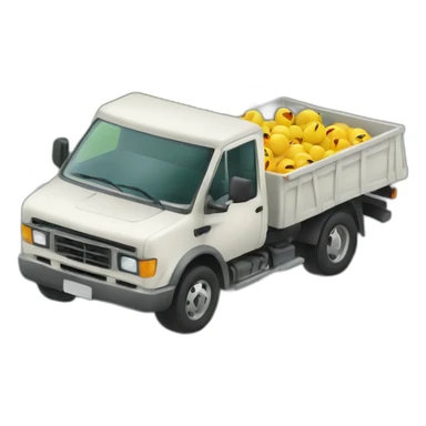 Voiture qui mange un camion sticker