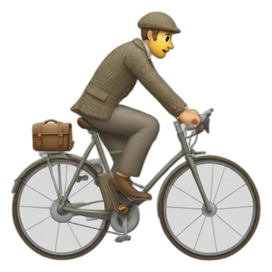 tweed-bicyclist sticker