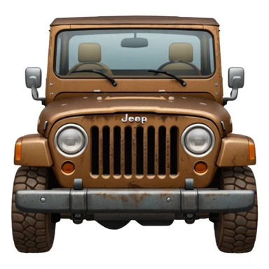 brown jeep front sticker