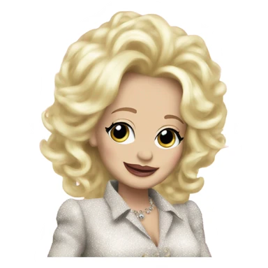 Dolly Parton happy new year  sticker