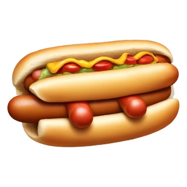 hotdog with spinny hat sticker