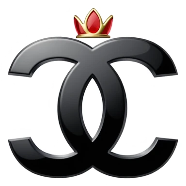 Make the double C Chanel logo sticker