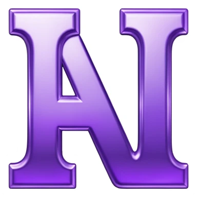 Shiny purple letters that spells "YOU" sticker