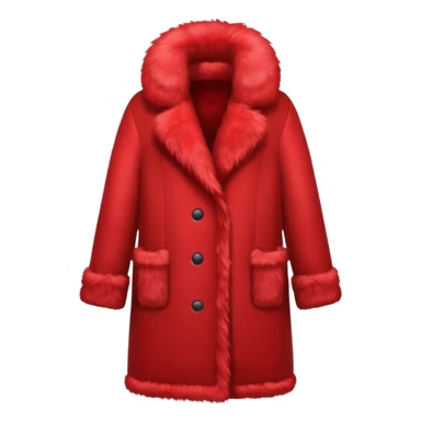  red fur coat sticker