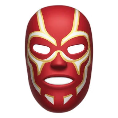 luchador sky blu red sticker