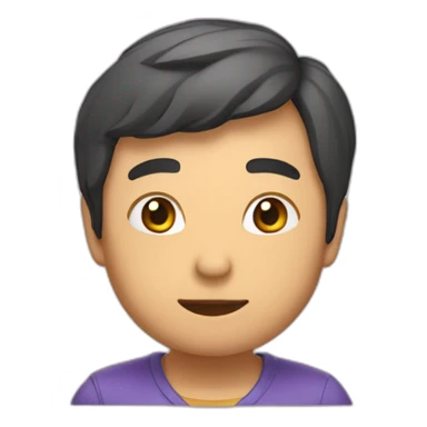 Duc qui tient un coeur sticker