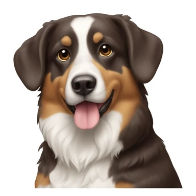 Chien qui mange du poulet  sticker