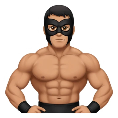 El Primo character, a muscular wrestler with a black mask and wrestling outfit sticker