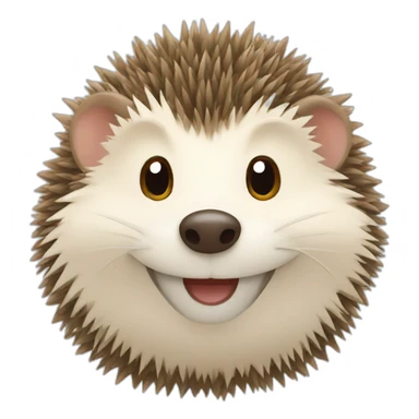 Happy hedgehog sticker