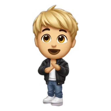 justin bieber throwing kiss sticker