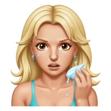 Britney Spears having food poisoning and vomiting  sticker
