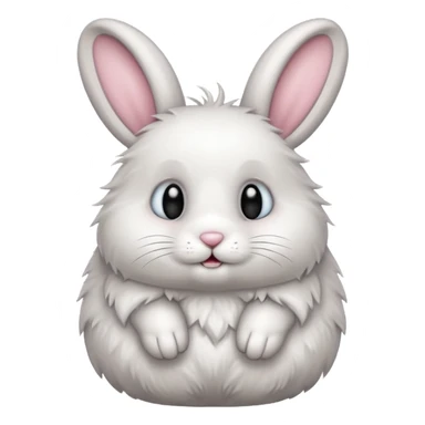 Bunny with tail  sticker