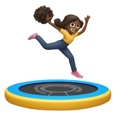 caroline nappo jumping on a trampoline sticker