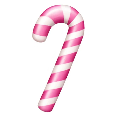 Pink and white candy cane sticker