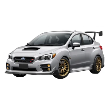 series grey subaru sti sticker