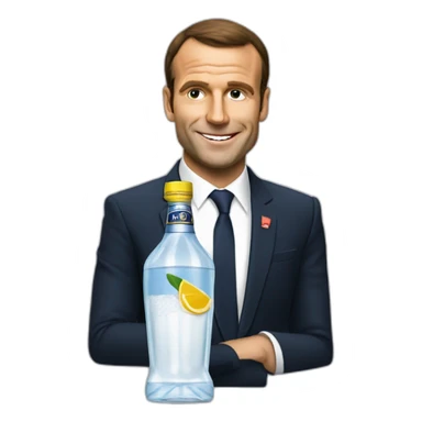 Macron Drink vodka sticker