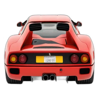 Ferrari F40 rear sticker