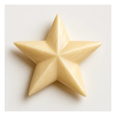 star carved from ivory emoji sticker