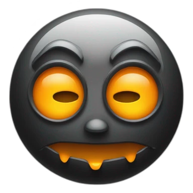 Masque de citrouille avec les yeux noir et un couteaux sticker