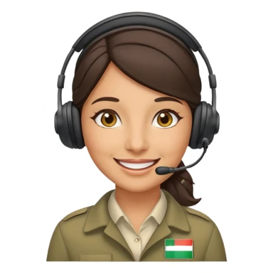 Female Italian tour guide  sticker