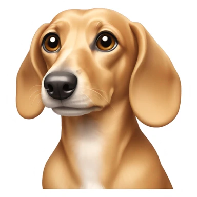 english cream dachshund sticker