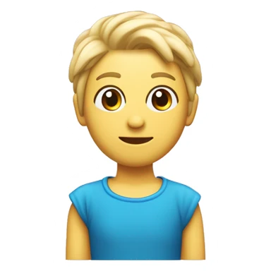 Gul emojie som blåser type gummi med øyeøyene luket og har lyse rosa hjerter rundt seg sticker