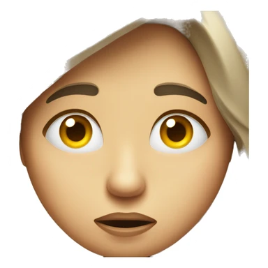 Restless face with nausea  sticker