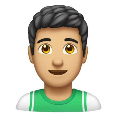 Adolescente moreno con diadema y chandal sticker