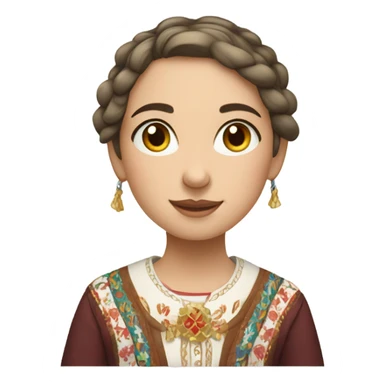 a girl who loves both Caucasian and Russian culture sticker