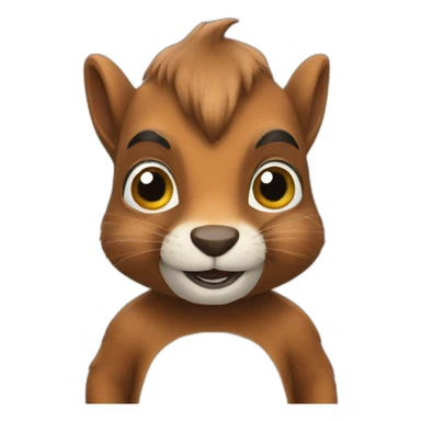 A frank squirrel sticker