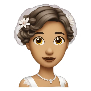 Fille mariage sticker