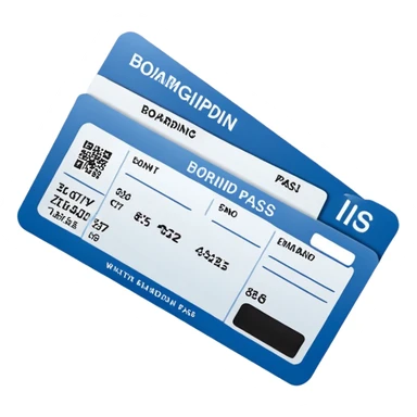 boarding pass sticker