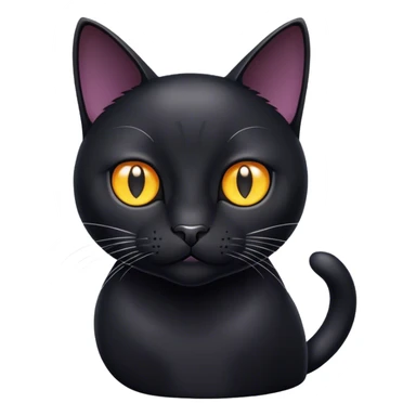Larry the black cat sticker