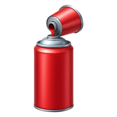 red Spray Paint Can sticker