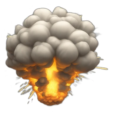 Exploding like animation sticker