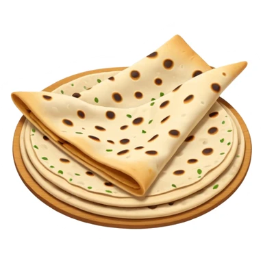 lavash flatbread object icon, thin flat bread, slightly toasted spots, 3D cartoon, mobile game icon style, centered, clean background, no text, no watermark
 sticker