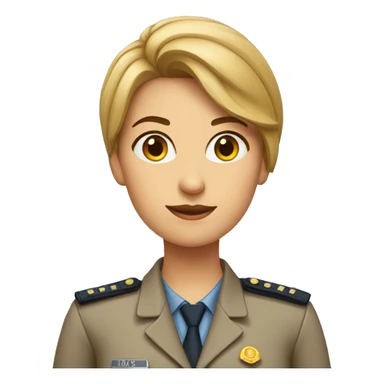 IAS officer female sticker