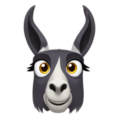 emperors new groove llama face sticker