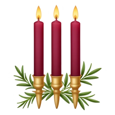 taper candles with herbs Burgundy sticker