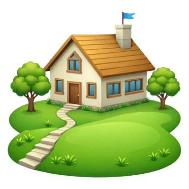 UN LOTE DE TERRNO PARA CONSTRUCCION DE UNA CASA  VERDE  sticker
