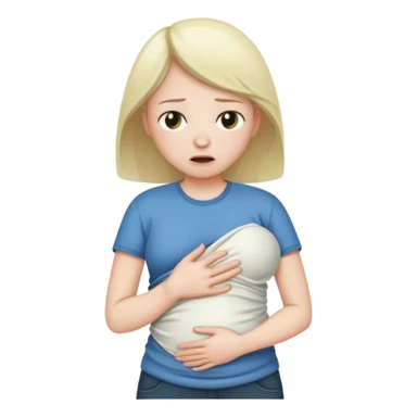  tummy cramps guy  sticker