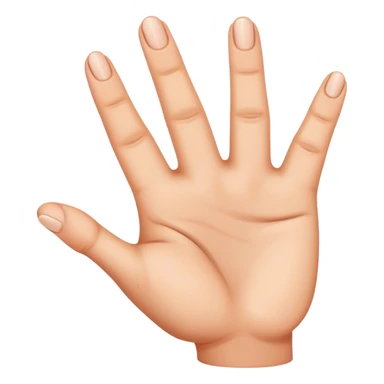 3 fingered hand sticker