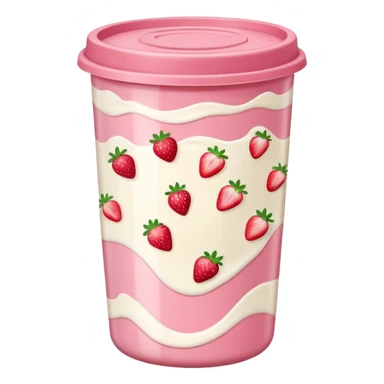 A strawberry joghurt. In the packaging sticker