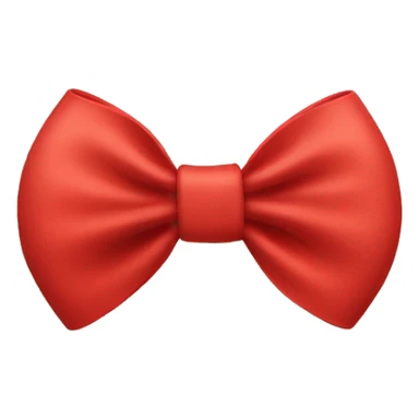 Hair bow in red  sticker