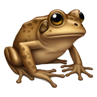 Brown frog  sticker